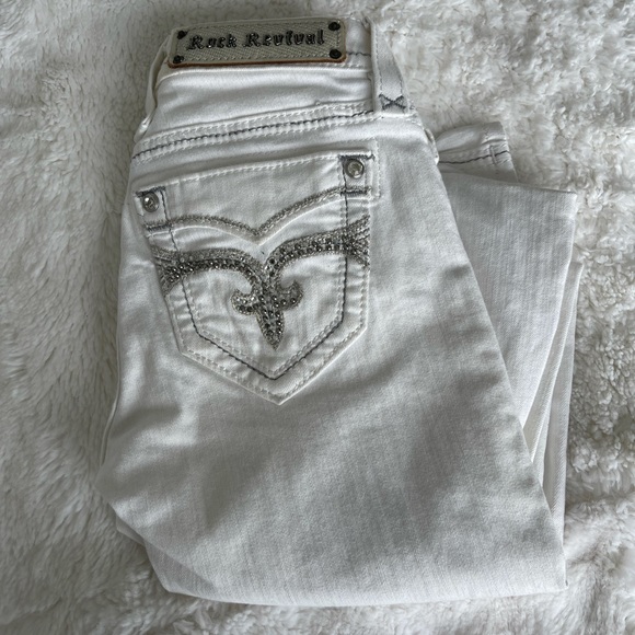 Rock Revival Bootcut Jeans - White - Picture 2 of 4